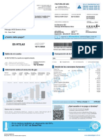 Factura de gas residencial