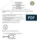 Mastery-Test-Math-10-Quarter-II Week 5-6