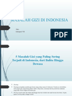 Masalah Gizi Di Indonesia