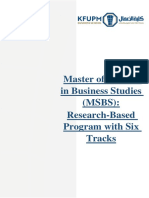 Master of Science in Business (MSBS) - v1.1 - 2 PDF