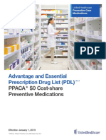 M51372-LL AdvandEssential PPACA Zero Cost Share Preventive Care Medications