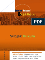 Subjek: Hukum