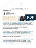 Generating Leads On LinkedIn - 5 Tips From The Marketing Lab PDF