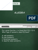 1 - Algebra