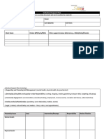 Individual Support Plan Template