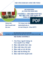 DauHoang-WebDBSecurity-Chuong 3 - Cac Bien Phap Bao Mat May Chu, UD Va Trinh Duyet Web PDF