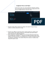 Assignment Classes and Object