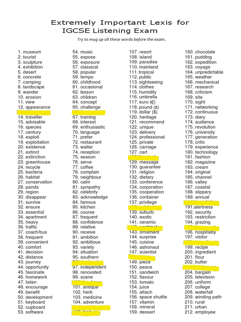 Vocabulary PDF | PDF