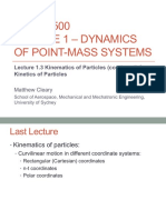 Lecture 1.3 - Week 2 Wednesday - Kinematics and Kinetics