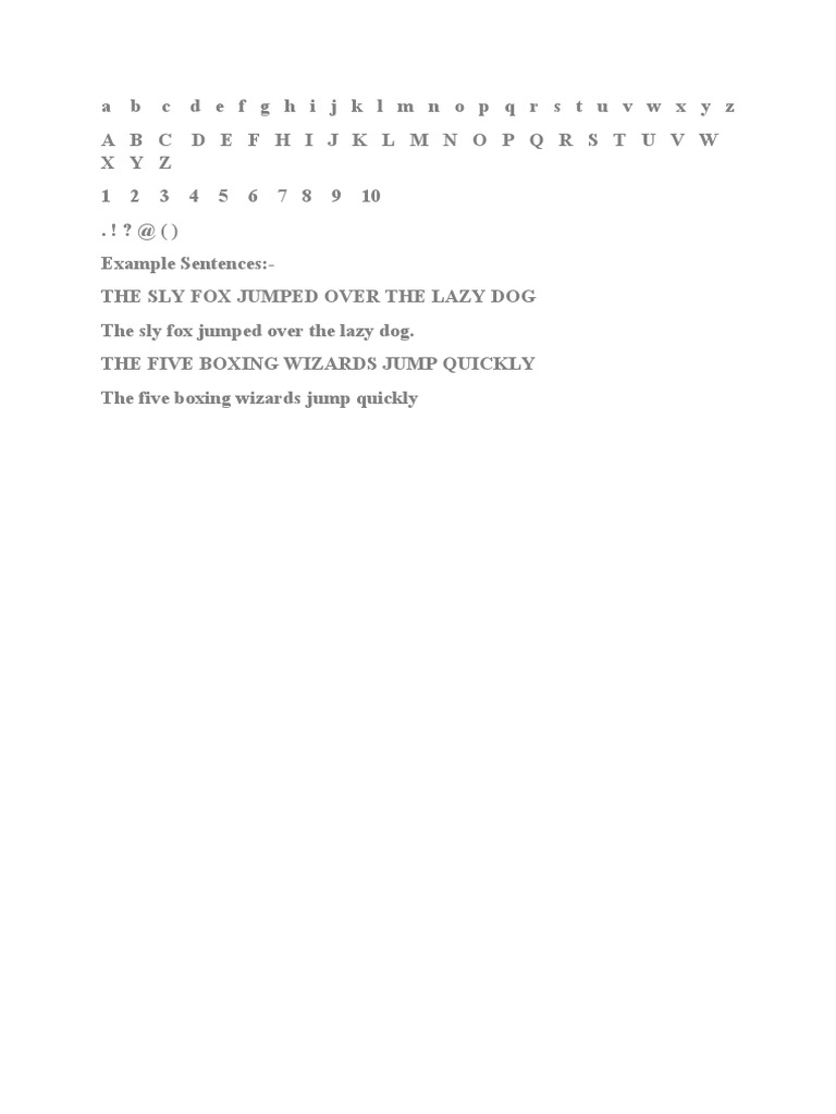 Alphabets | PDF
