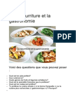 0 La Nourriture Et La Gastronomie Exercices de Conversation