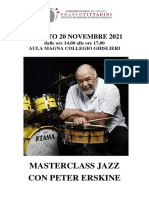 Masterclass ERSKINE Del 20 Nov 2021