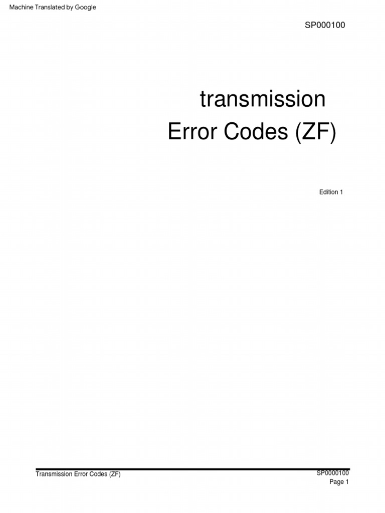 ZF Arıza Kodları PDF | PDF | Manual Transmission | Electrical Connector