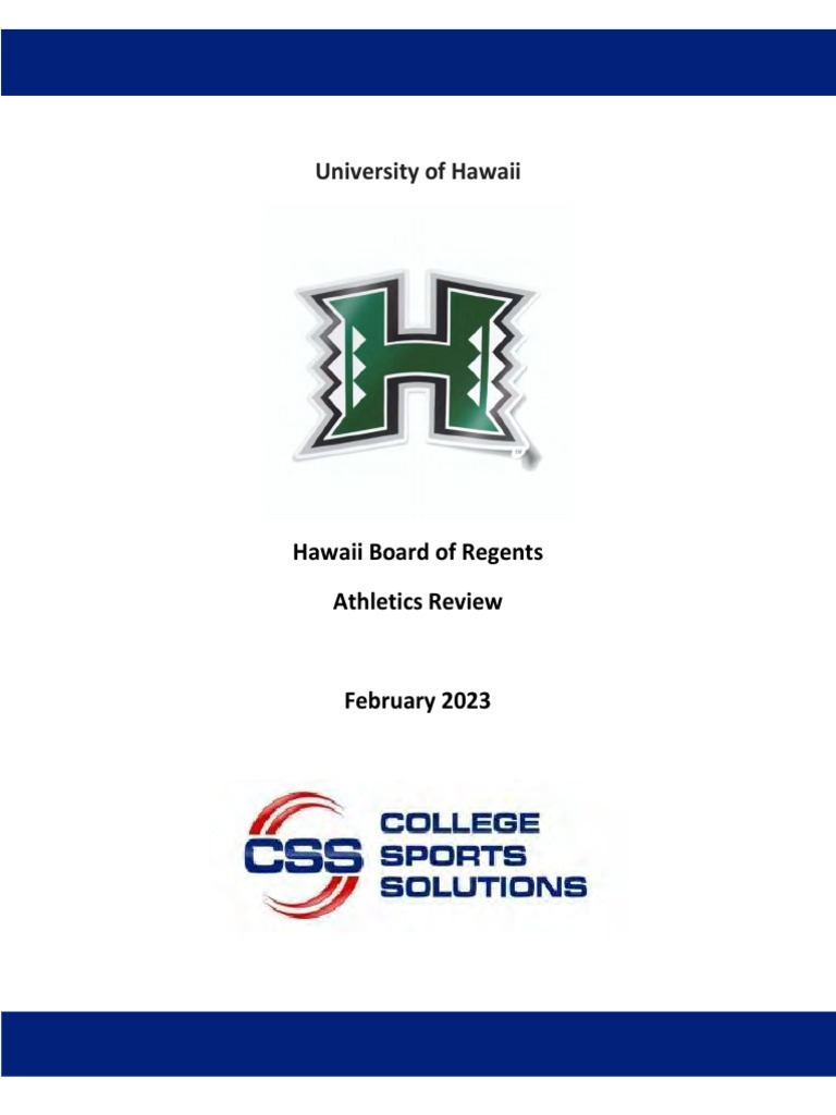 CSS Hawaii Final Report For Redaction Redacted Final PDF National Collegiate Athletic Association Leadership image