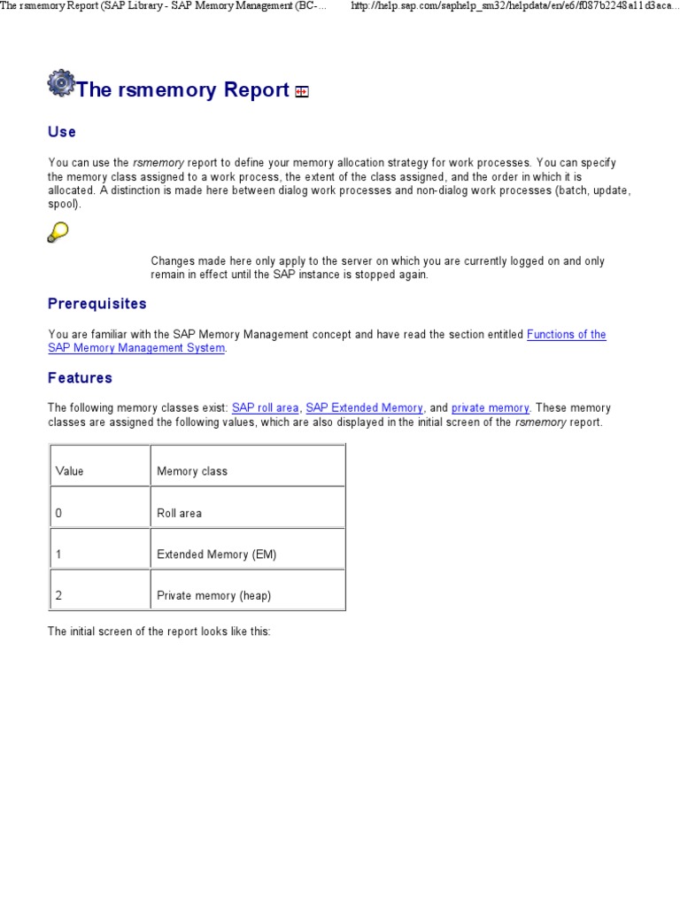 The Rsmemory Report | PDF | Operating System Technology | System Software