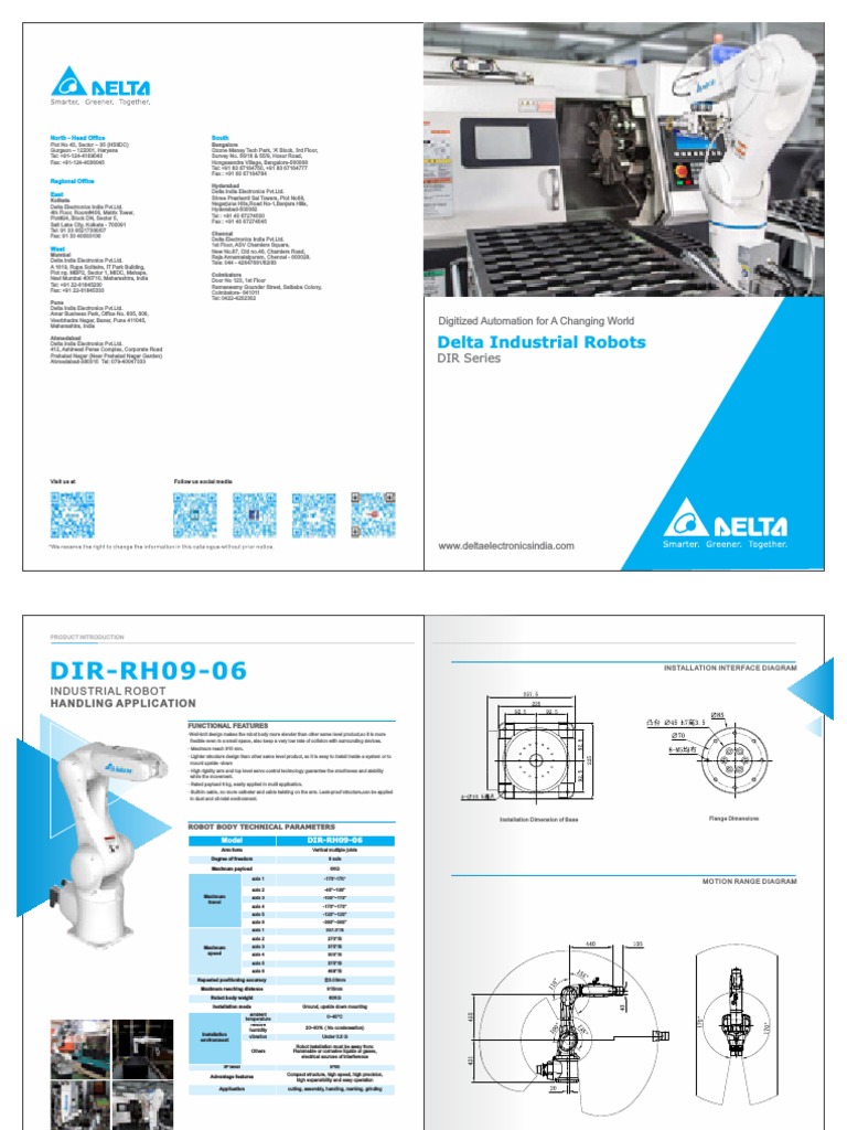 Delta Industrial Articulated Robot Series | PDF | Robot | Robotics