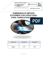 Steel Fabrication Method Statement EDITE
