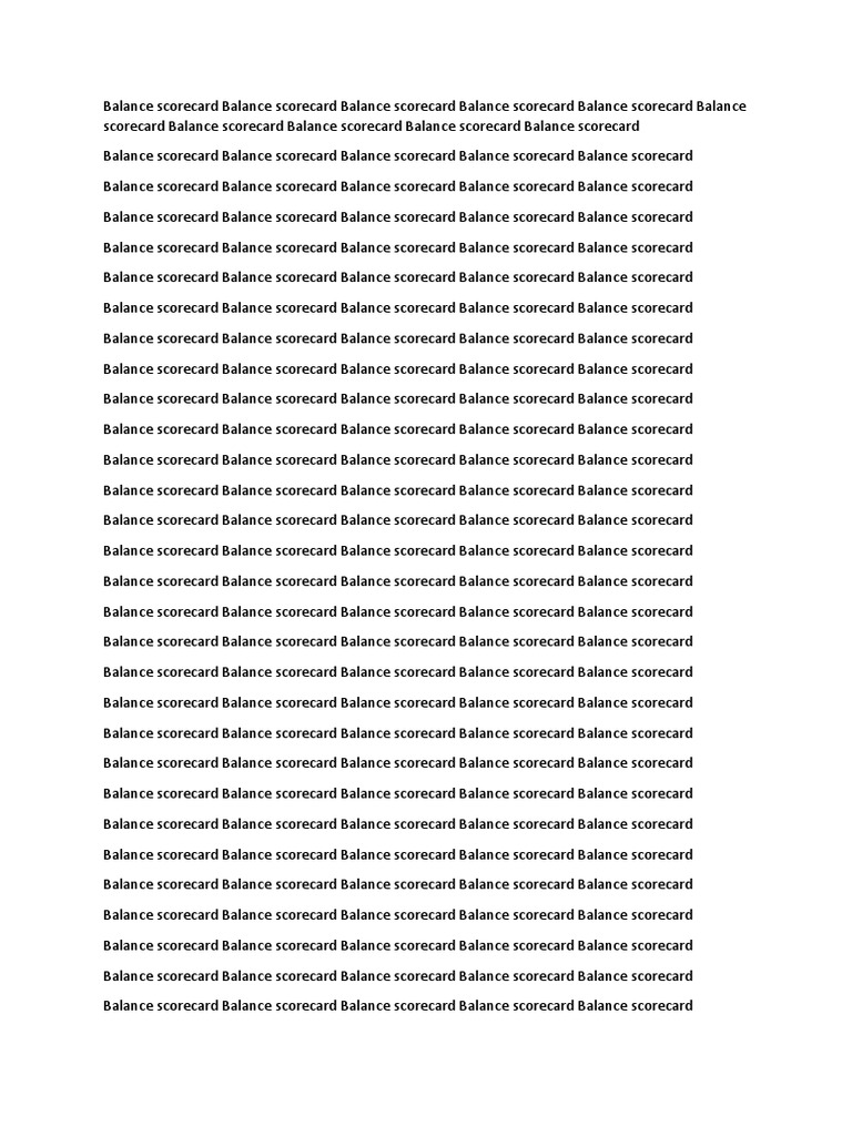 Balance | PDF