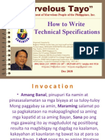 How To Write Technical Specs