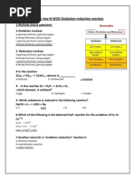 Answer Key-H.w (2) - Oxidation Reduction Reaction-G11 PDF