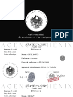Cartes D'agents + Doubles PDF
