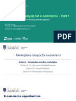 Week 8 Lecture - Marketplace Analysis For E-Commerce Part 1 - Introduction and Environment Scanning