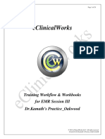 Ecw EMR Workbook III - DR - Kamath - Oakwood PDF
