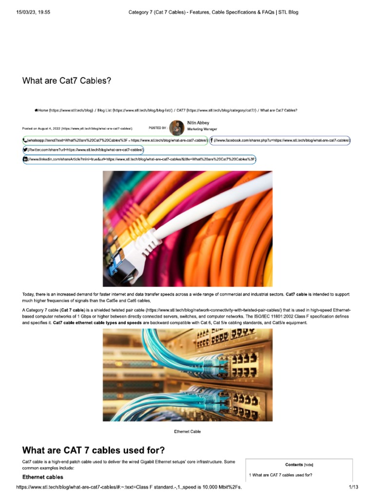 Kabel Cat7 | PDF