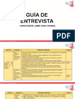 Guía de Entrevista: Capacitador: Jaime Cuno Chunga