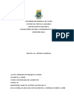 Pêndulo simples: determinação da aceleração da gravidade local