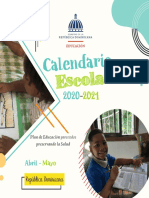 Calendario Escolar Abril-Mayo 2020-2021
