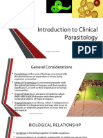 Week 1 Intro To Clinical Parasitology