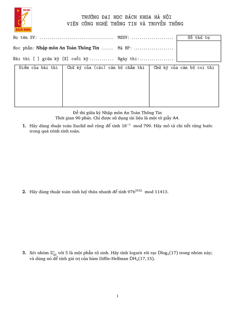 ATTT Midterm | PDF