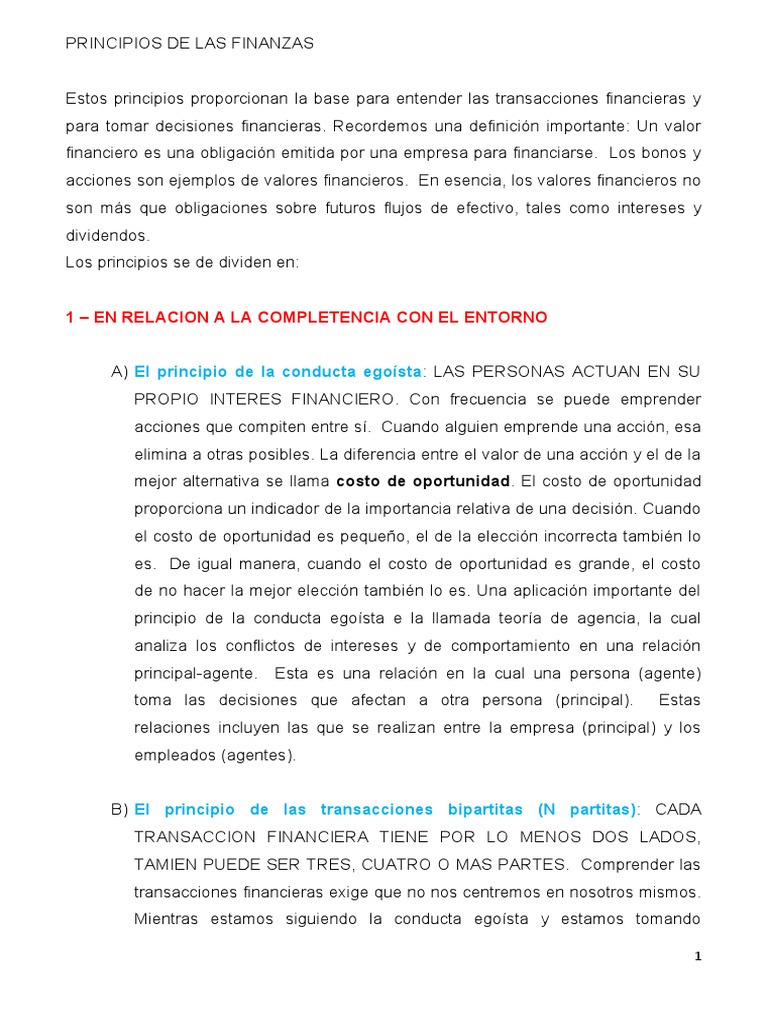 Fundamentos de las Finanzas | PDF | Compartir (Finanzas) | Opción ...