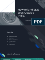 How To Land SDE Jobs Outside India