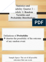 Random Variables and Probability Distribution