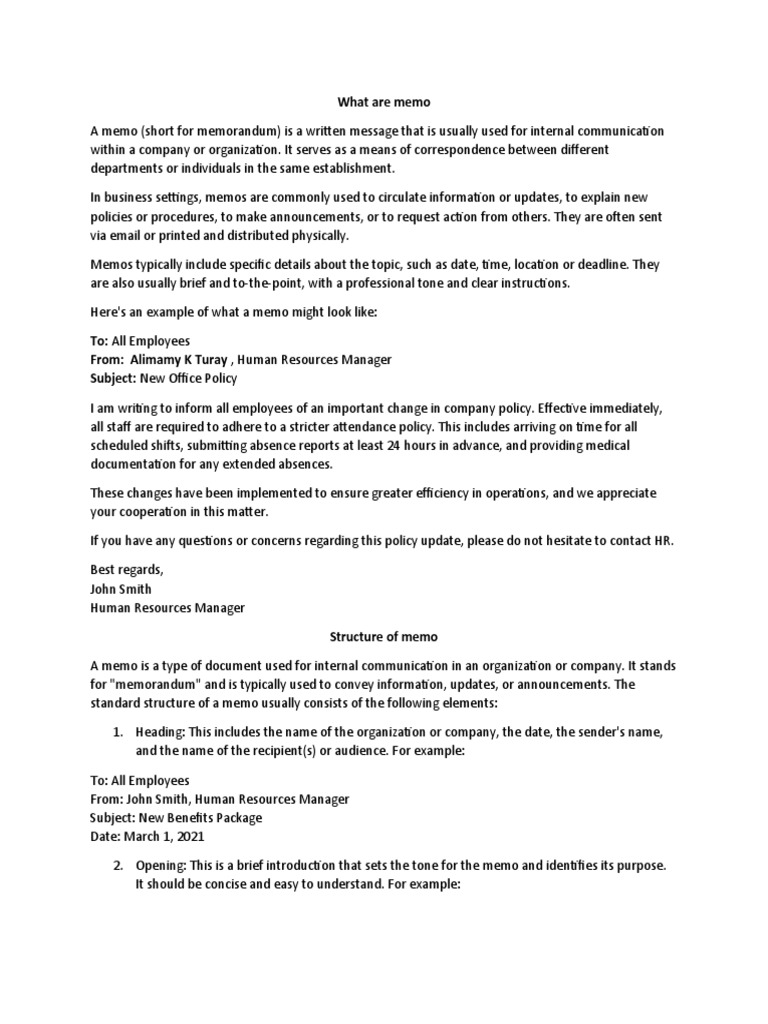 What Are Memo | PDF | Memorandum | Methodology