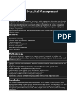 Proposal For Hospital Management System