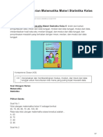 Soal Ulangan Harian Matematika Materi Statistika Kelas 6 PDF