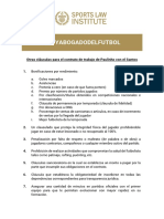 Otras Cláusulas para El Contrato de Trabajo de Paulinho Con El Santos