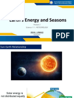 Earth's Energy and Seasons: Science 111: METEOROLOGY Irene J. Urbano Instructor