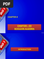 Chapter 3 Boolean Algebra