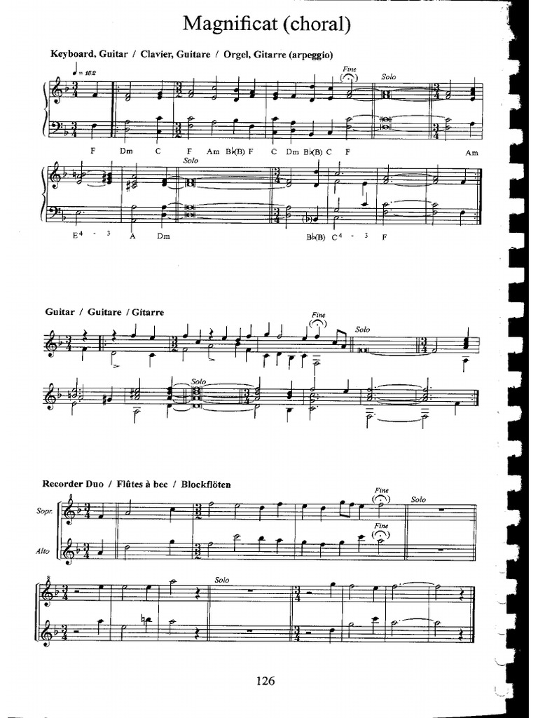 Magnificat Choral PDF Music Production Woodwind Instruments