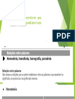 Relação Entre As Palavras - Odp