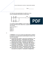 Prova de Proficiência de Sistemas de Controle e Supervisão Industrial