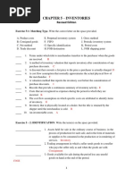 Chapter 5 Inventories Exercises Answer Guide Summer AY2122 PDF