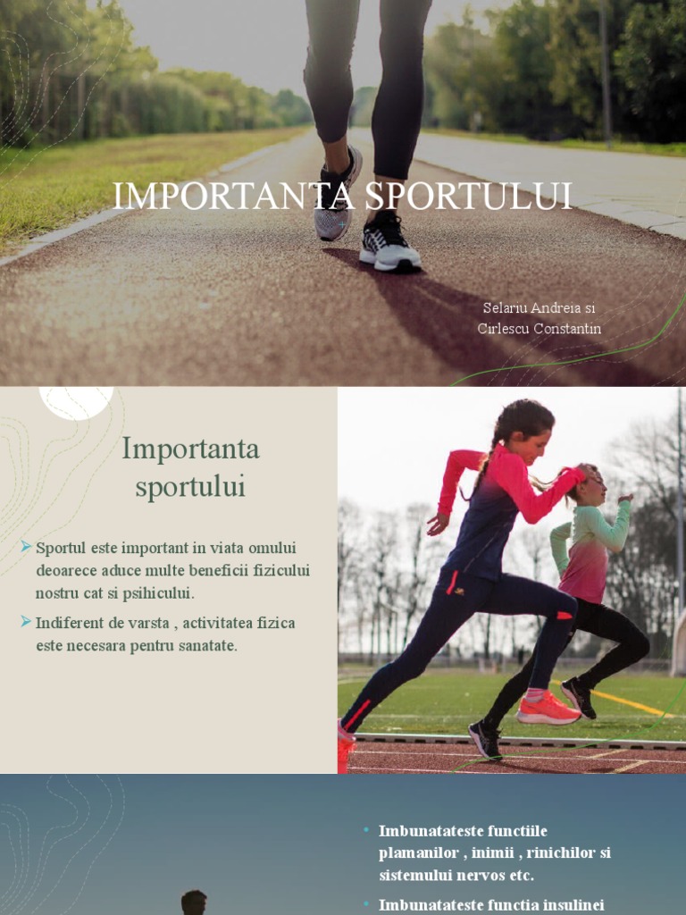 Importanta Sportului | PDF