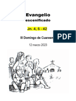 Guión Evangelio Escenificado III Domingo Cuaresma 12 Marzo 2023