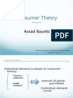 Lecture 3 - Consumer Theory