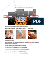 Thermal Energy Worksheet Answer Key
